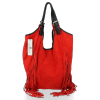 GEANȚĂ DIN PIELE shopper bag Vittoria Gotti roșu B10